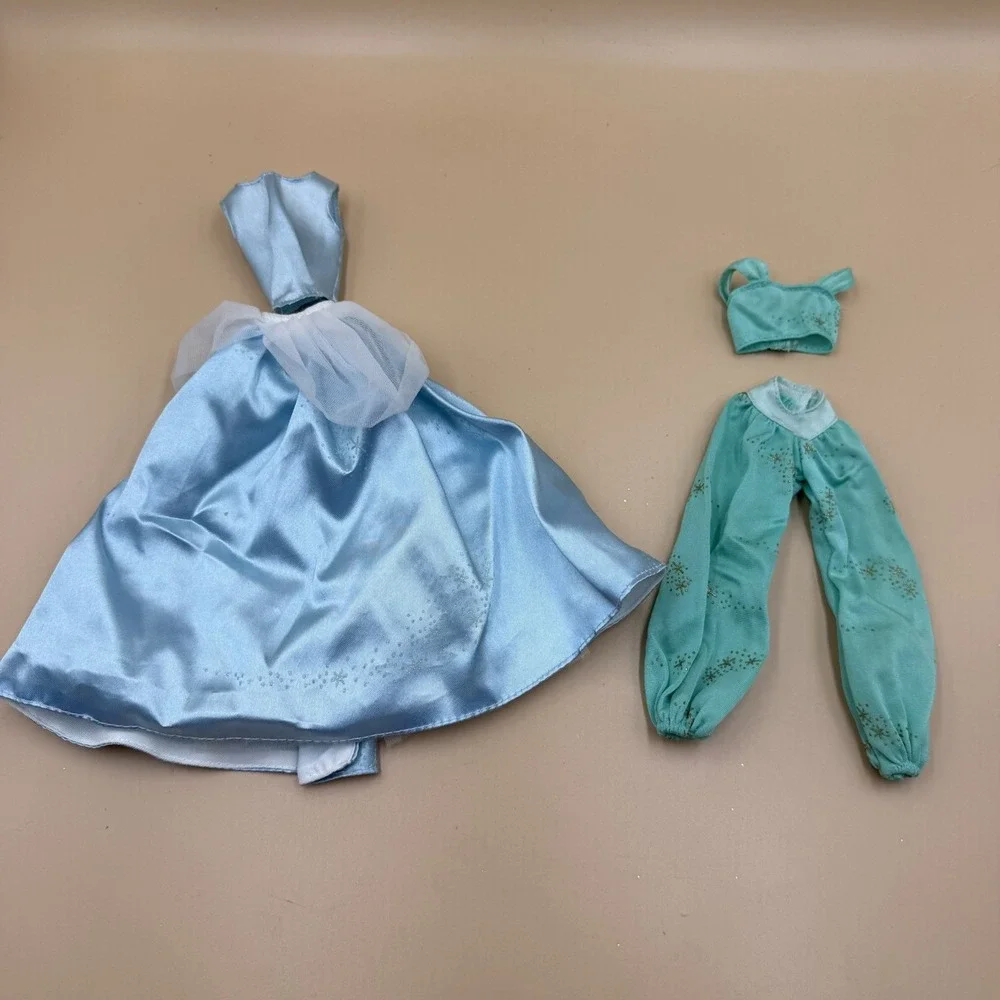 Vintage 90s Barbie Doll Cinderella & Jasmine Outfits Collectible Disney